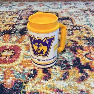 Vintage Huskies UW Insulated Travel Thermos 1991 Rosebowl